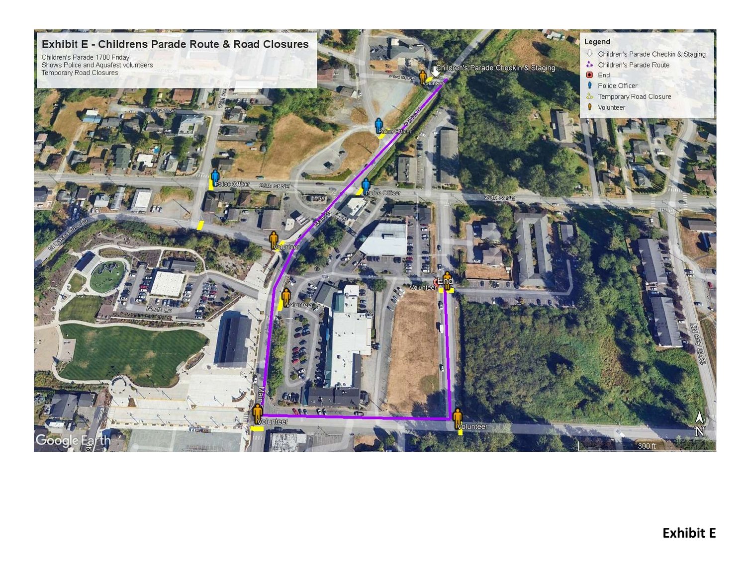 Children's Parade route and road closures map